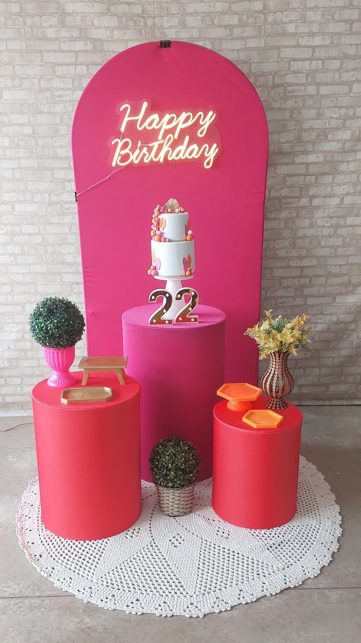 Pink Com Laranja Luxo - maedecorapegueemonte
