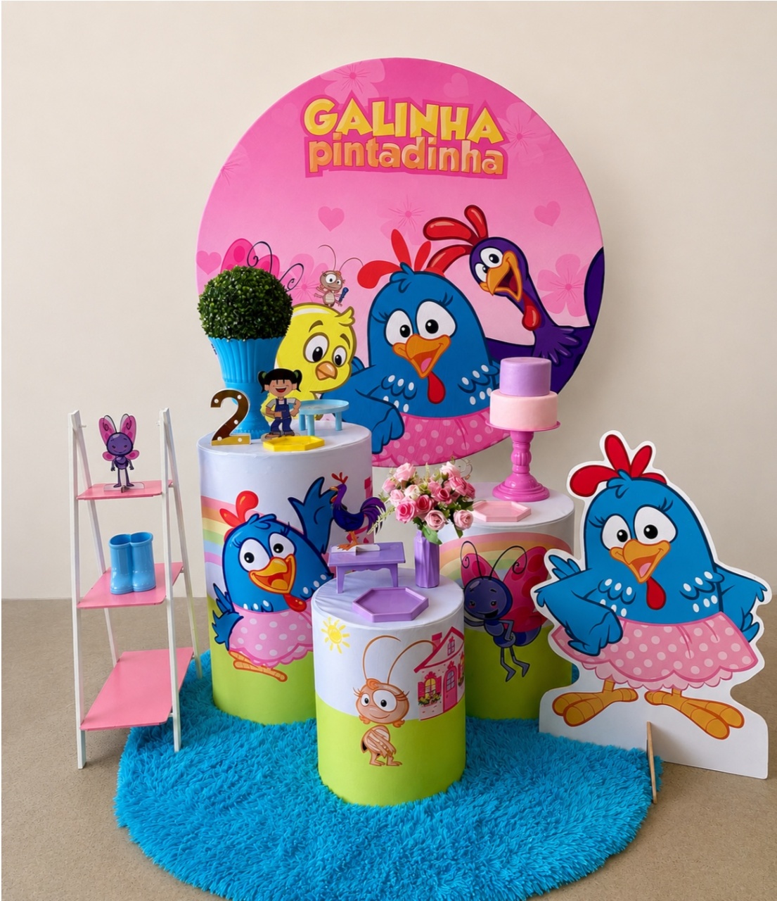 Galinha Pintadinha Menina - maedecorapegueemonte