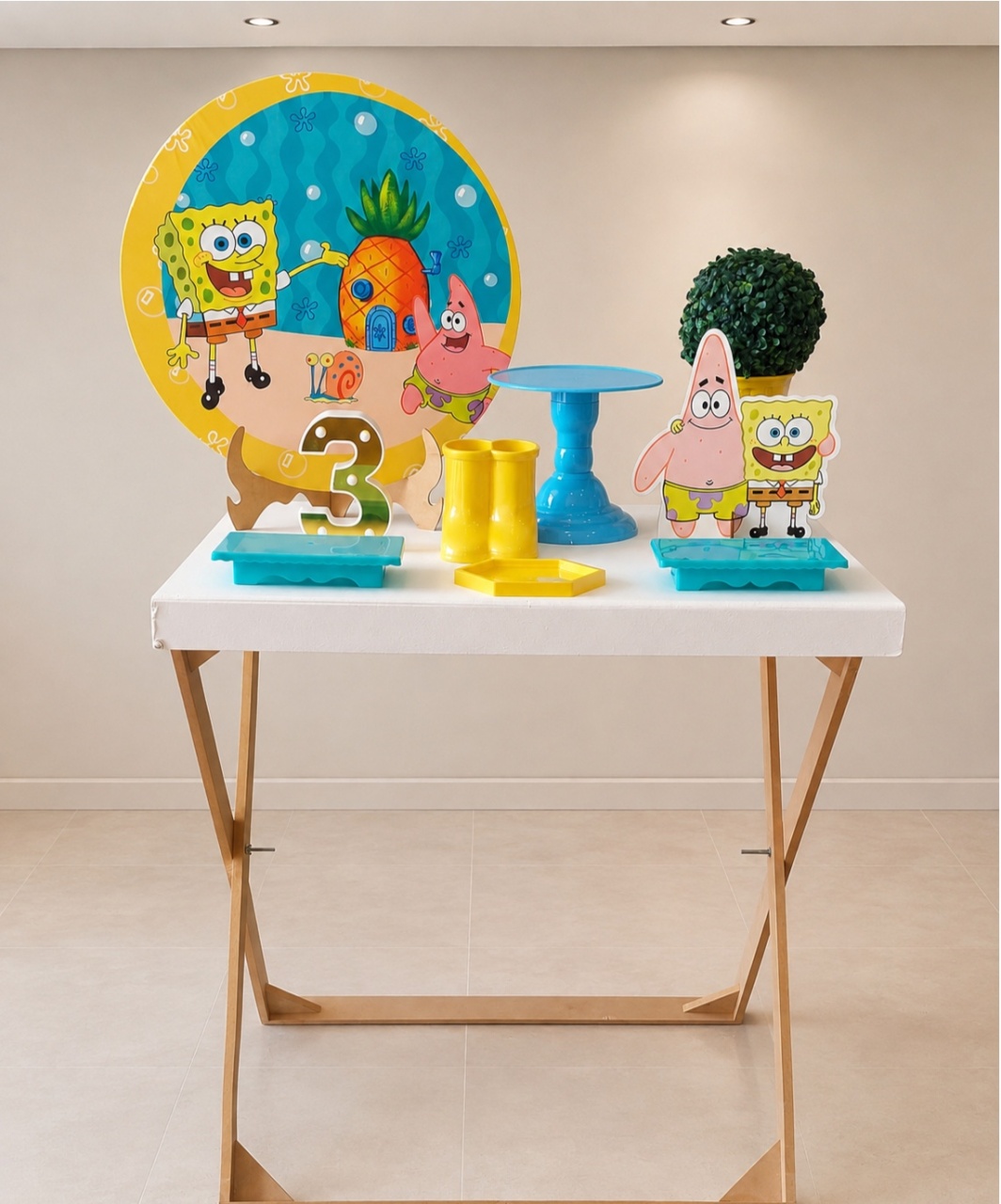 Mini Kit Bob Esponja  - maedecorapegueemonte