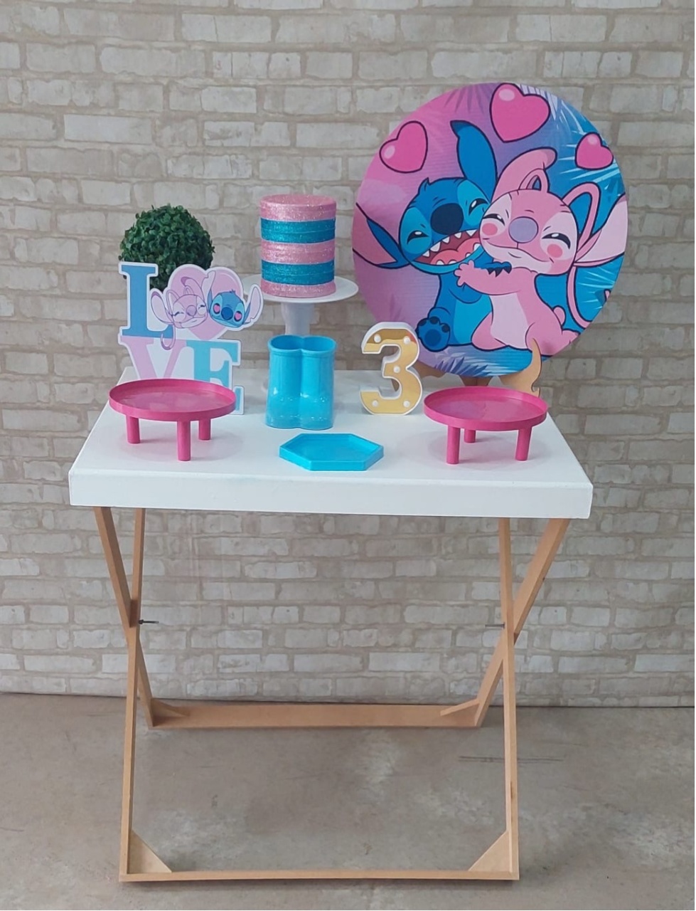 Mini Kit Stitch E Angel - maedecorapegueemonte