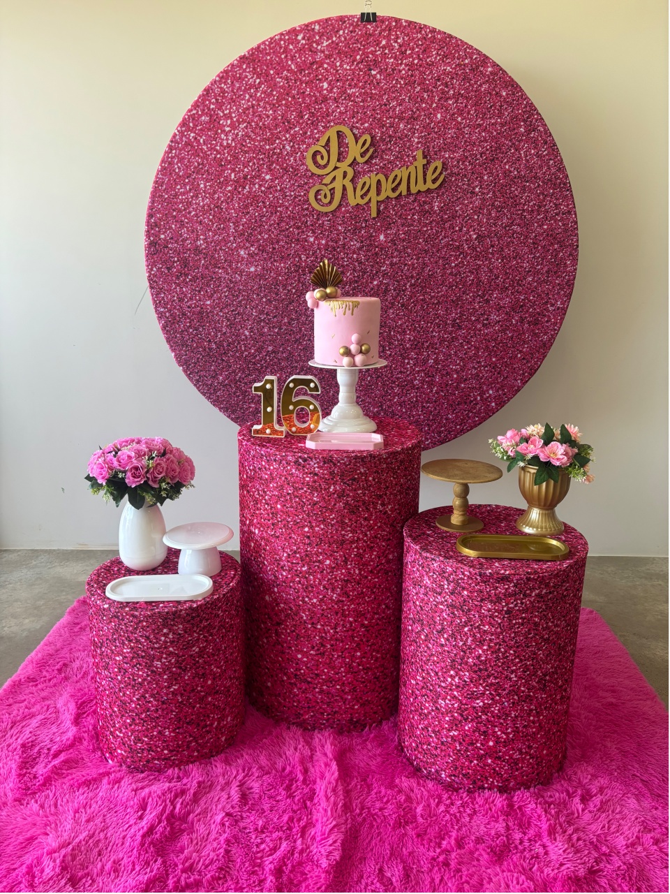 Pink Glitter - maedecorapegueemonte