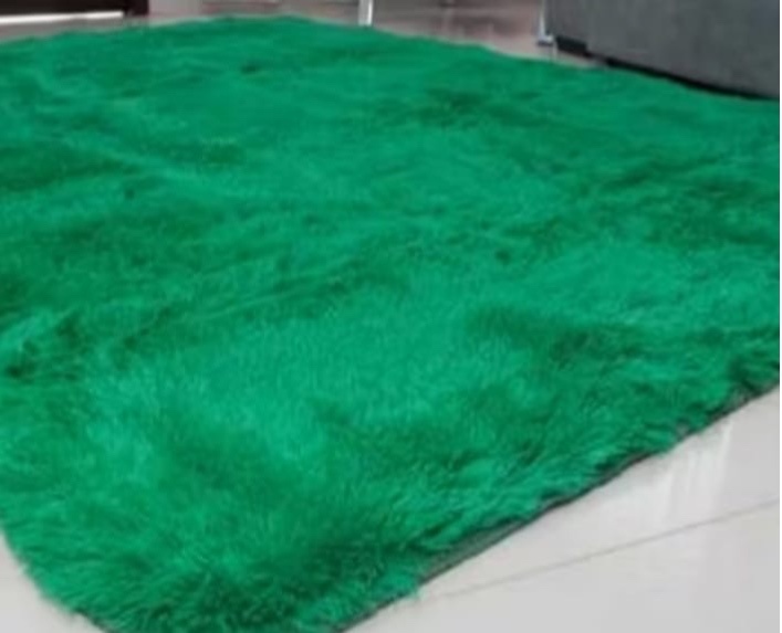Tapete Peludo Verde - maedecorapegueemonte