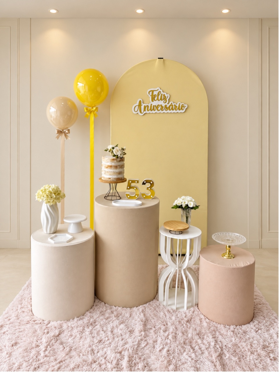 Oval Amarelo Candy Composição - maedecorapegueemonte