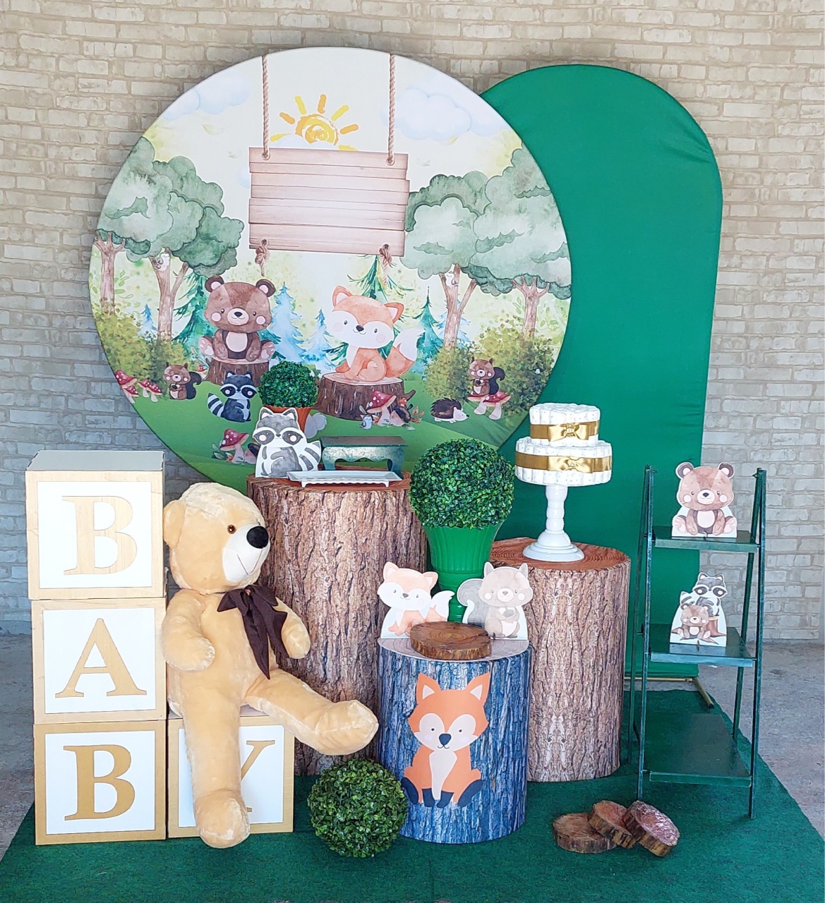Bosque Chá de Bebê Completo  - maedecorapegueemonte