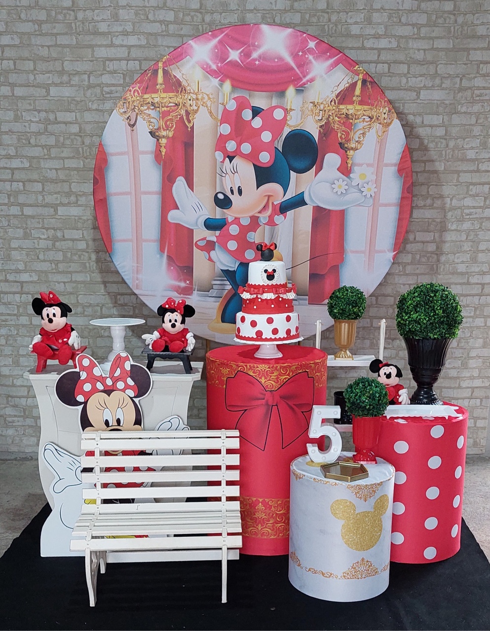 Minnie Vermelha G - maedecorapegueemonte