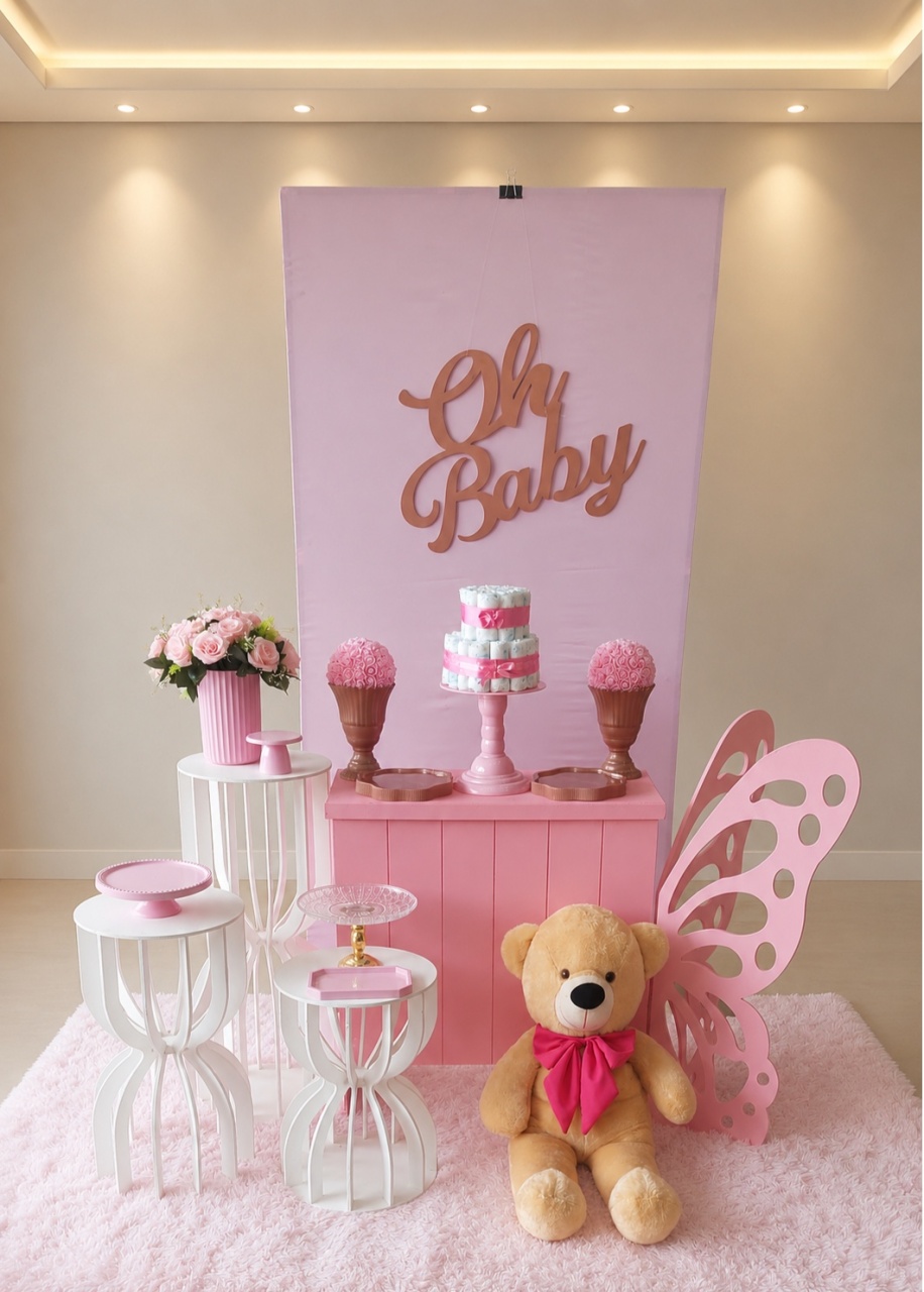 Rosa Retangular Oh Baby - maedecorapegueemonte