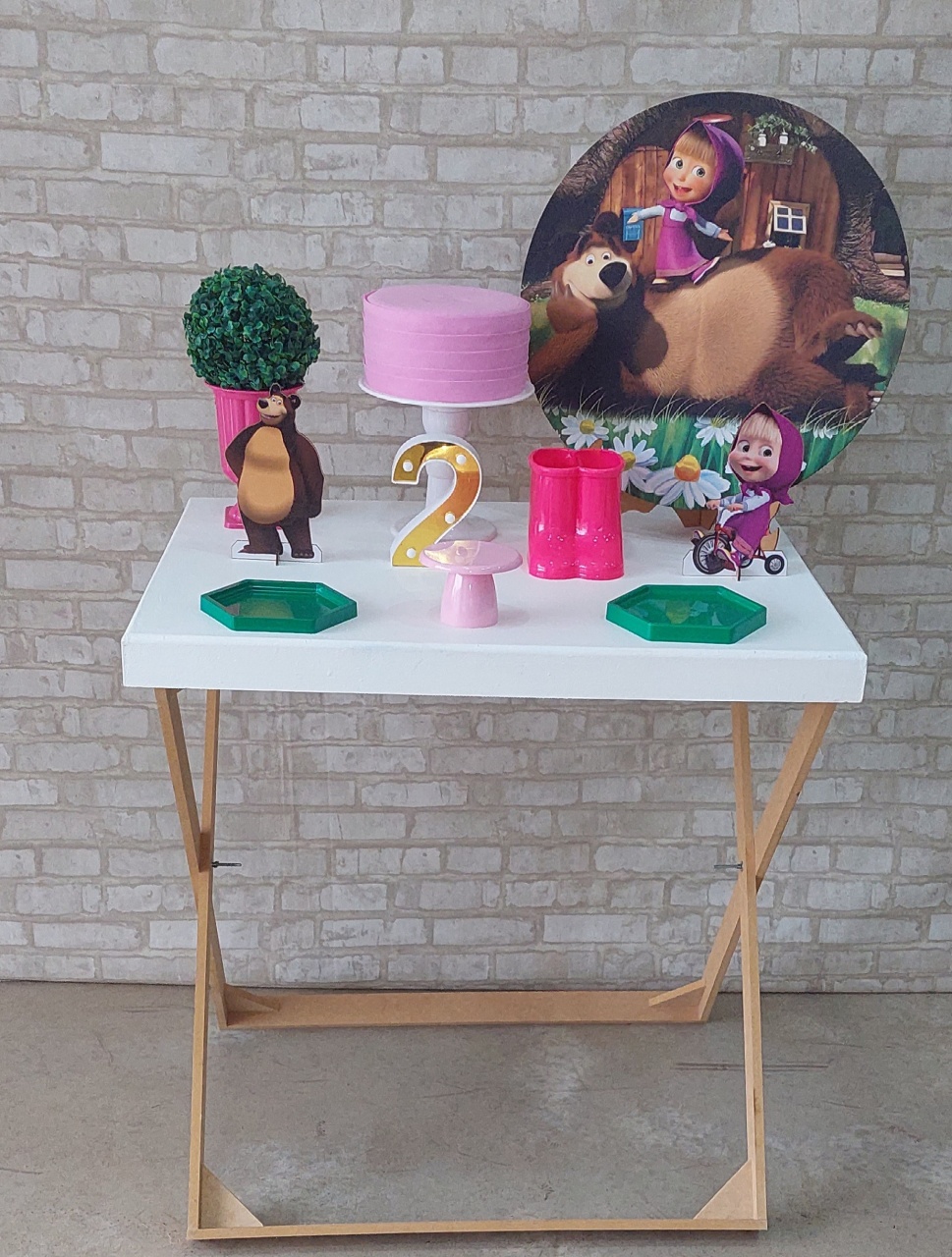 Mini Kit Masha E O Urso  - maedecorapegueemonte