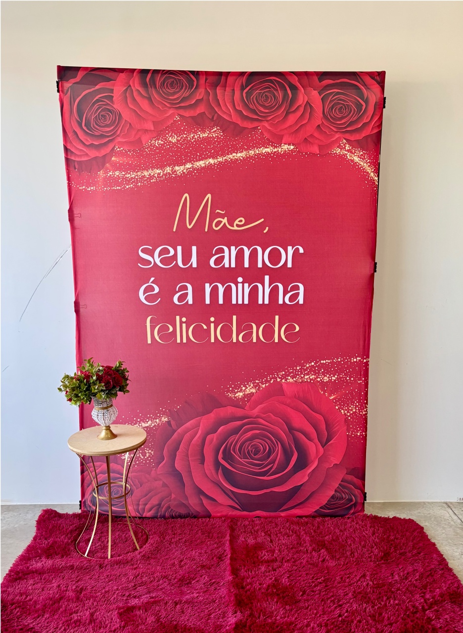 Dia das Mães Retangular Vermelho  - maedecorapegueemonte