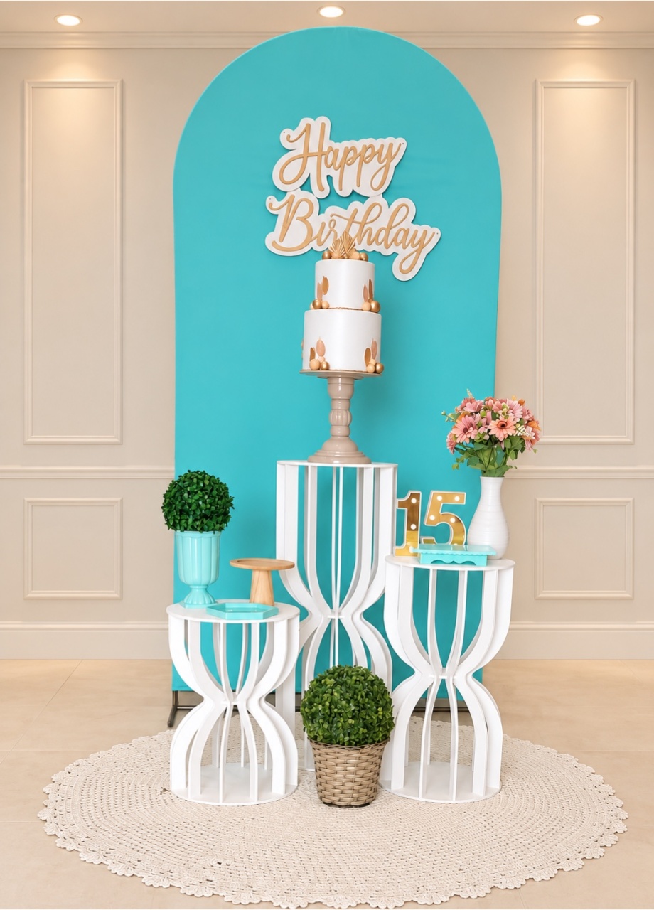 Oval Tiffany Com Mesas Ampulhetas - maedecorapegueemonte