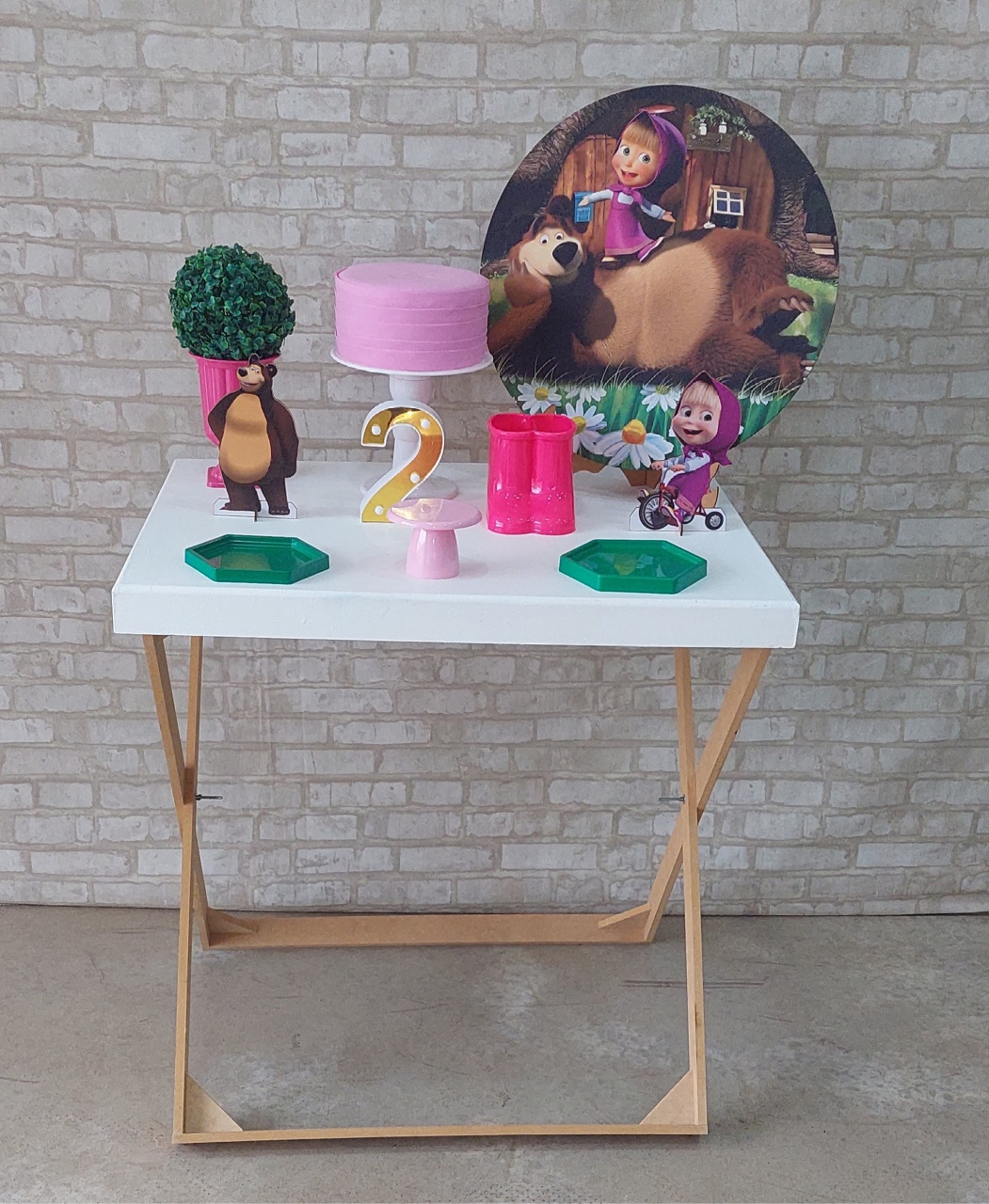 Masha E O Urso Mini Kit  - maedecorapegueemonte