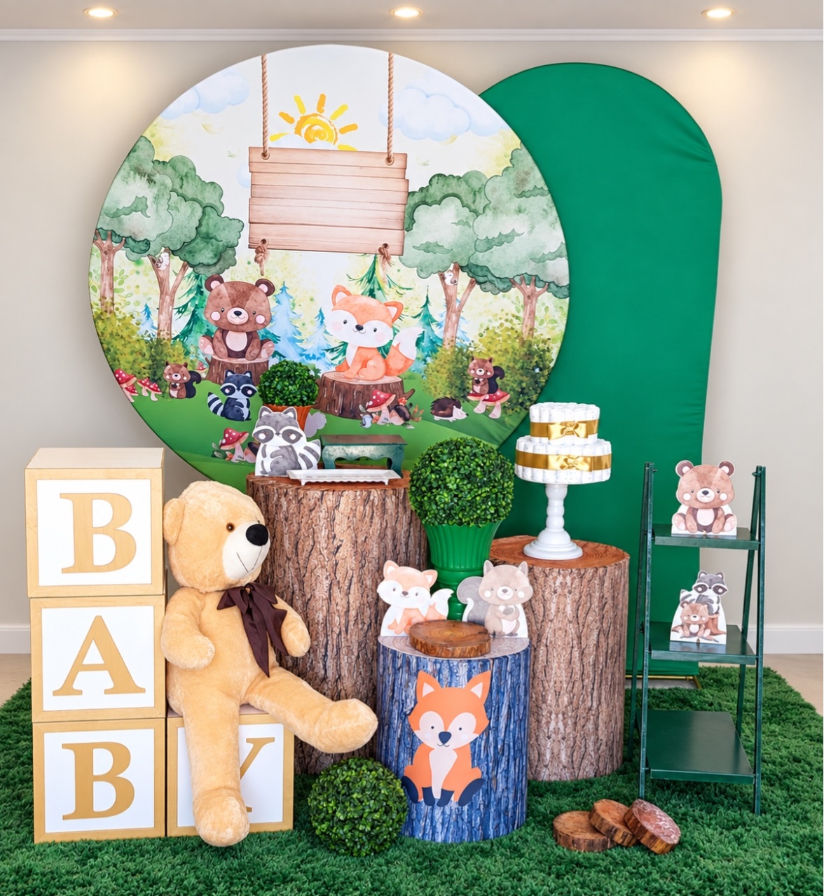 Bosque Chá de Bebê Completo - maedecorapegueemonte