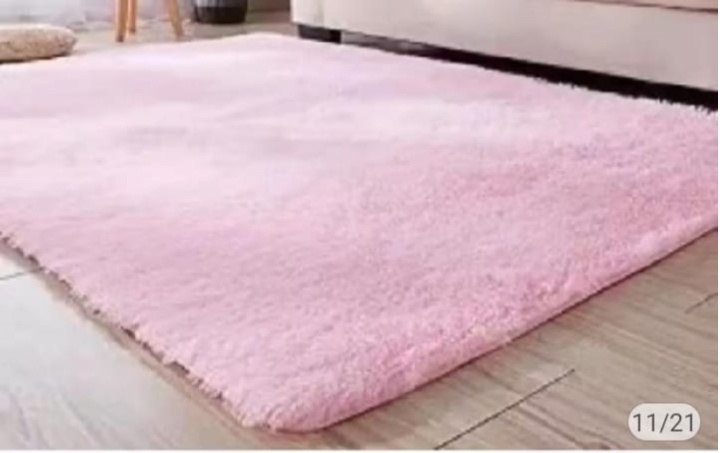 Tapete Peludo Rosa - maedecorapegueemonte