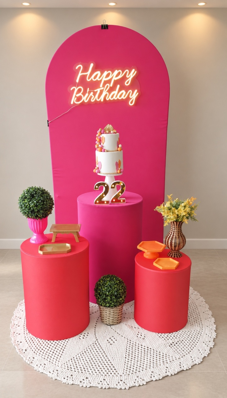Pink Com Laranja Luxo - maedecorapegueemonte