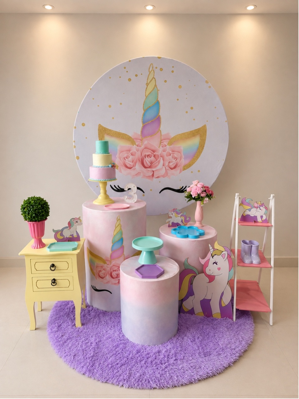 Unicórnio 🦄 M - maedecorapegueemonte