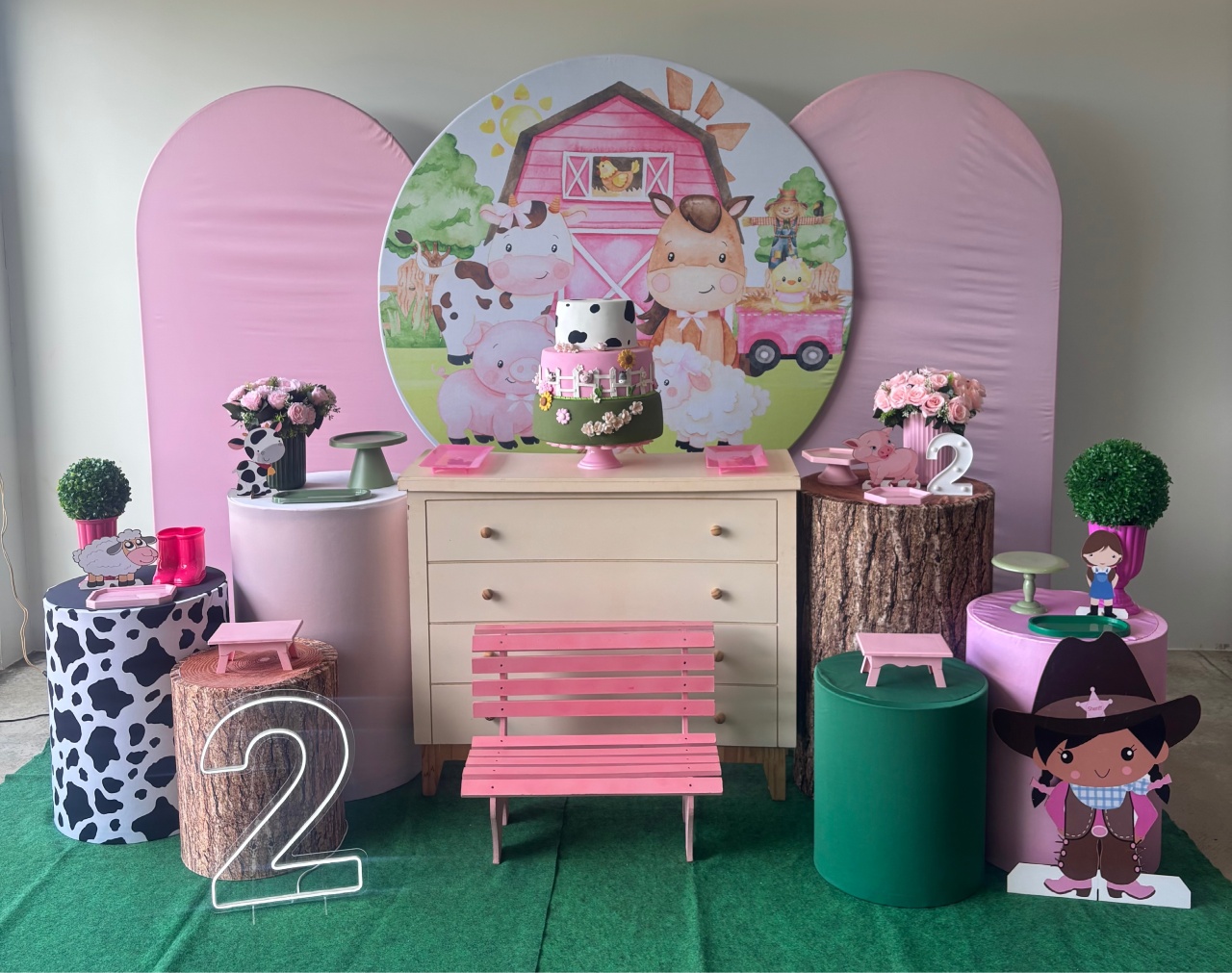 Fazendinha Rosa Completa Ll - maedecorapegueemonte