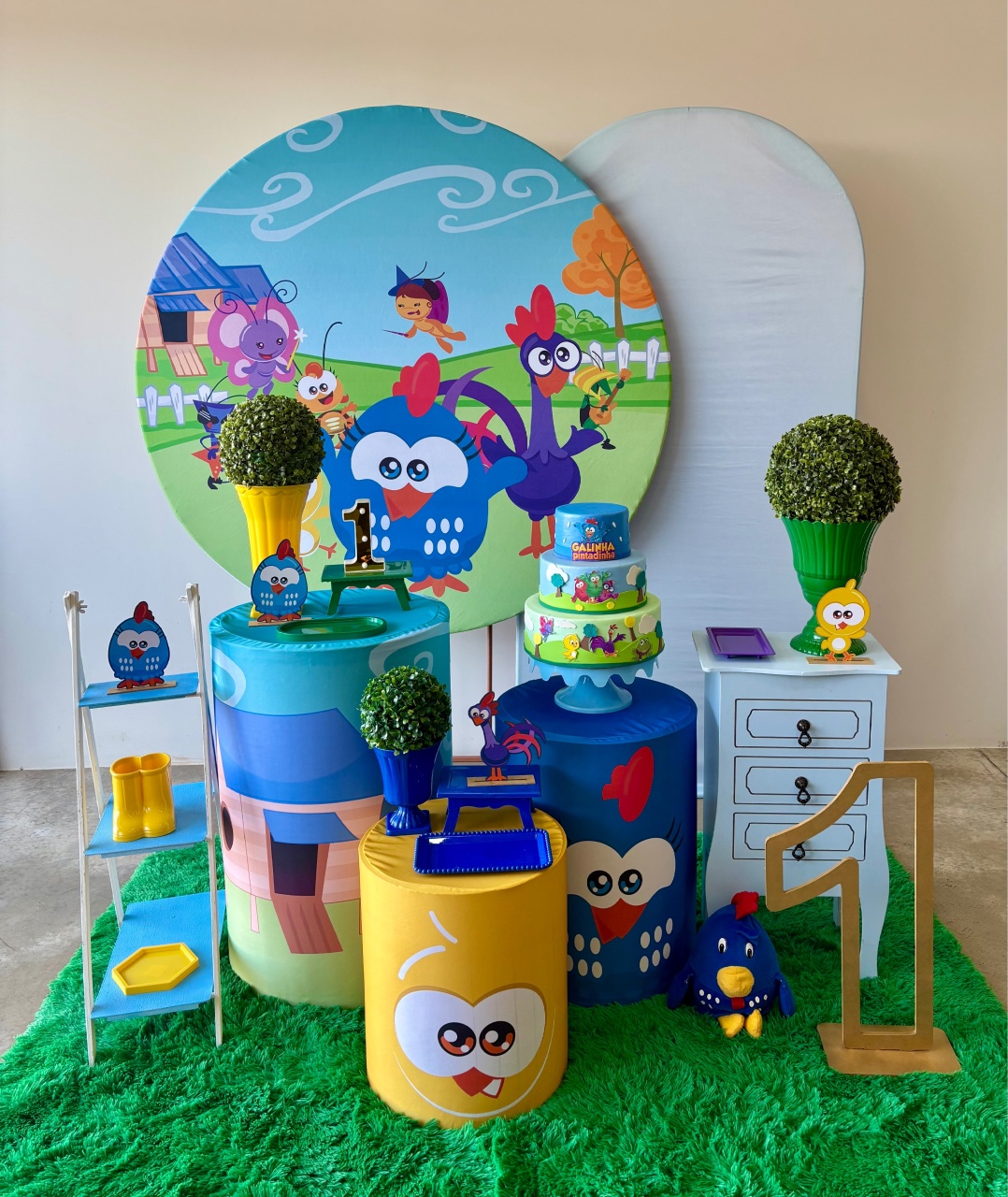 Galinha Pintadinha Mini G - maedecorapegueemonte