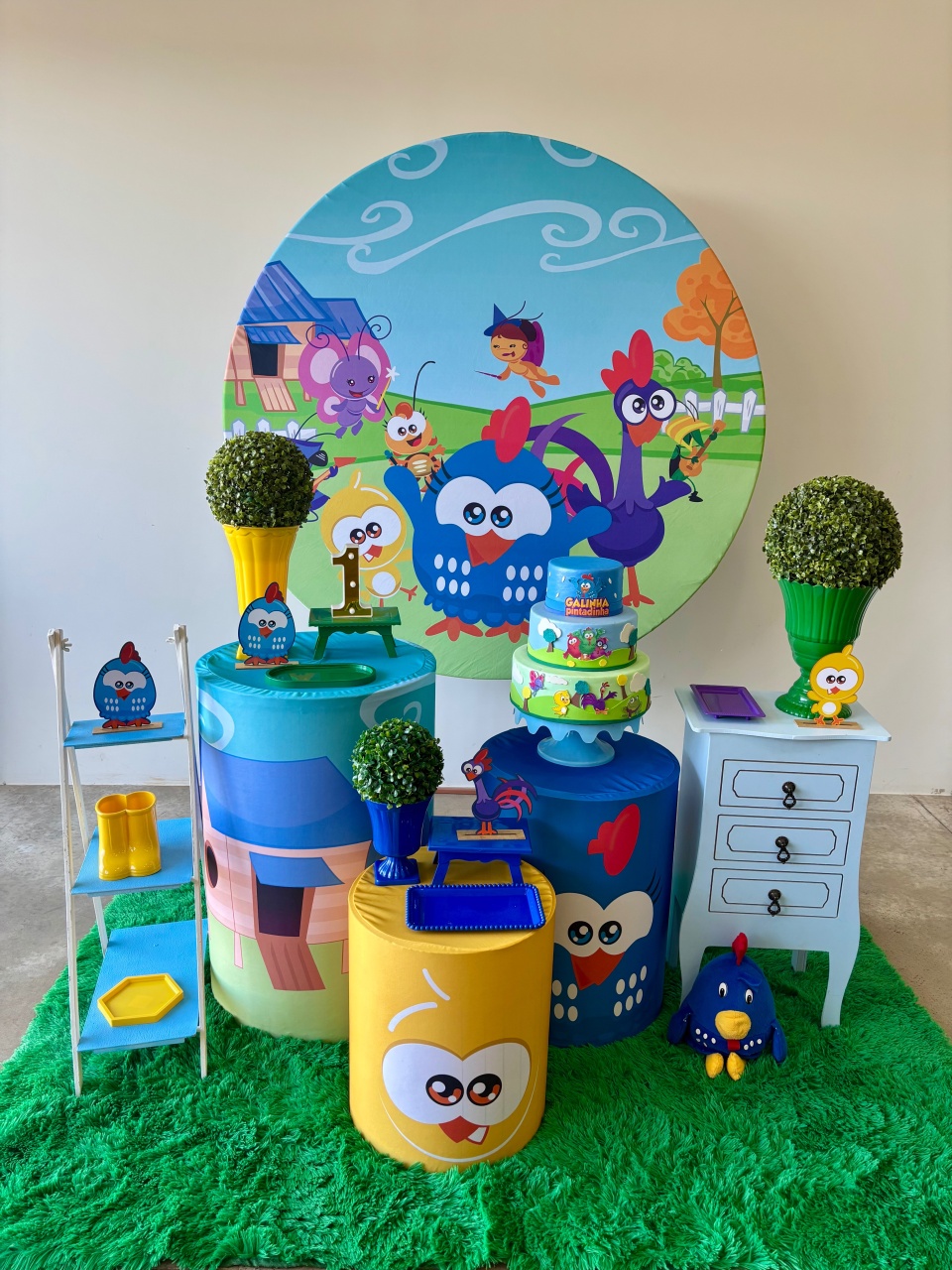 Galinha Pintadinha Mini M - maedecorapegueemonte