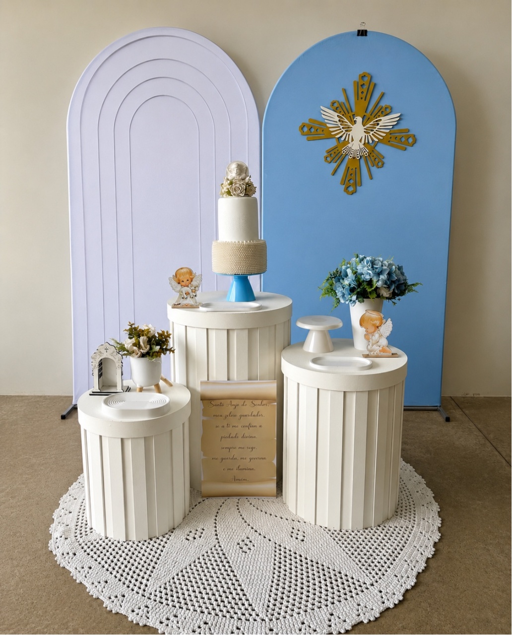 Batizado Ripado Com Azul - maedecorapegueemonte