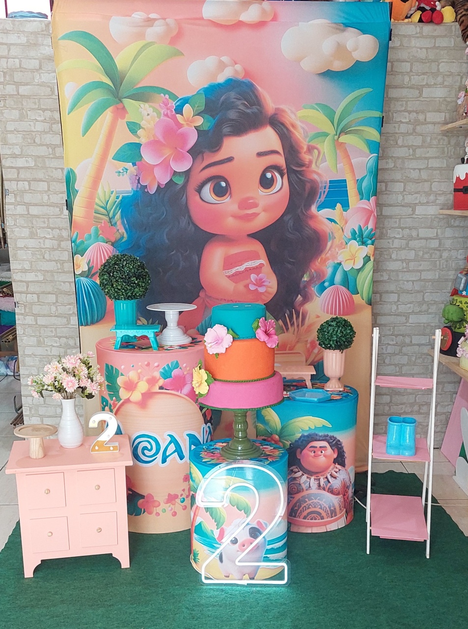 Moana Cute Retangular  - maedecorapegueemonte