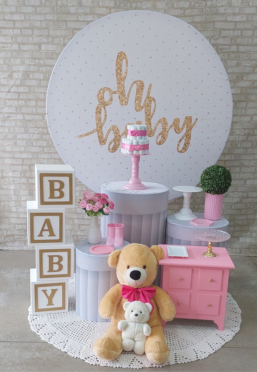 Oh Baby Rosa Bebê  - maedecorapegueemonte