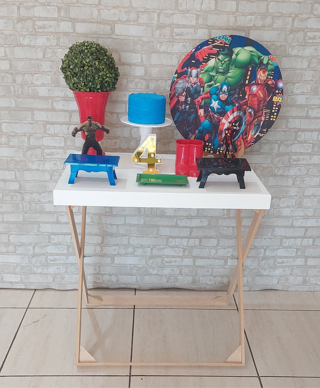 Mini Kit Vingadores  - maedecorapegueemonte