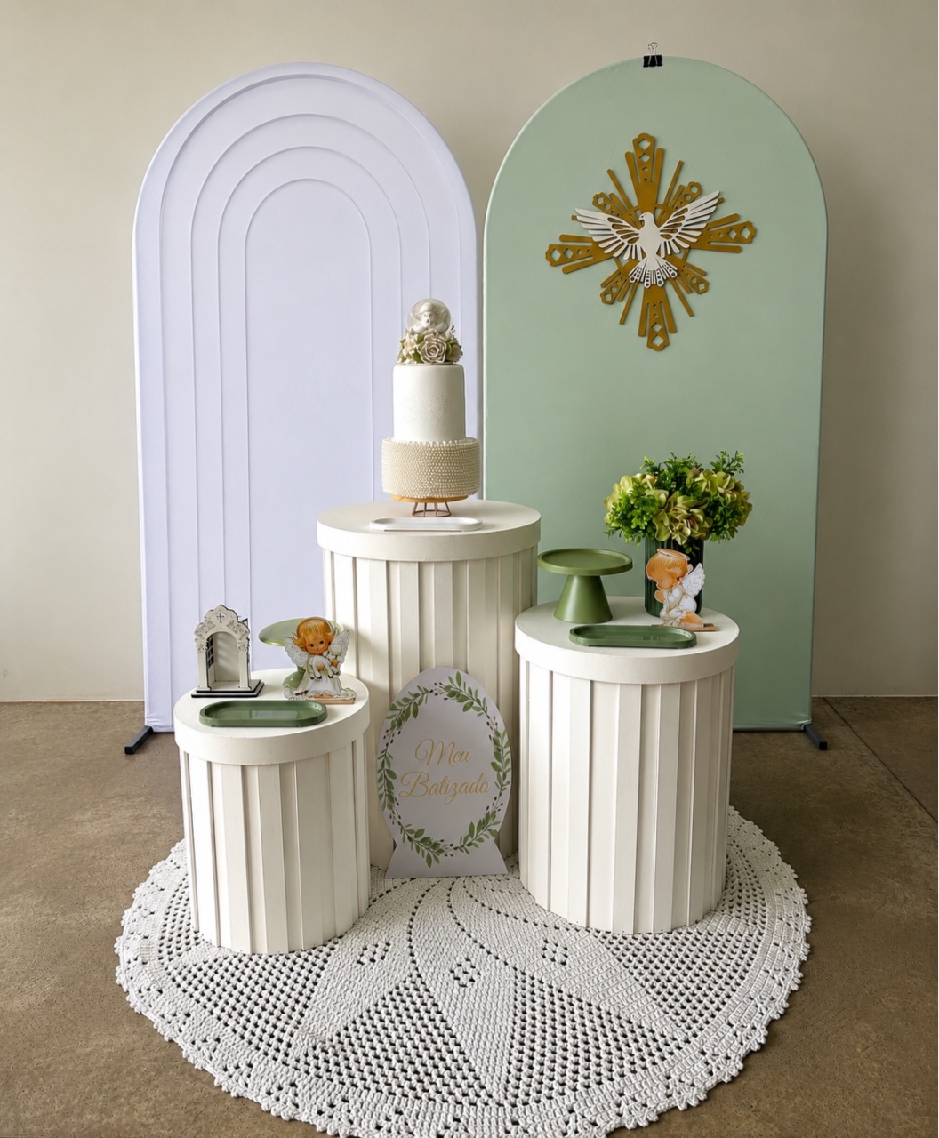 Batizado Ripado Com Verde - maedecorapegueemonte