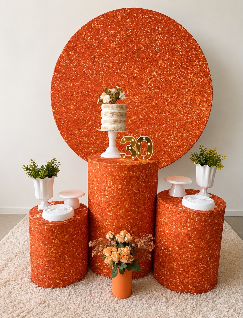 Laranja Glitter - maedecorapegueemonte