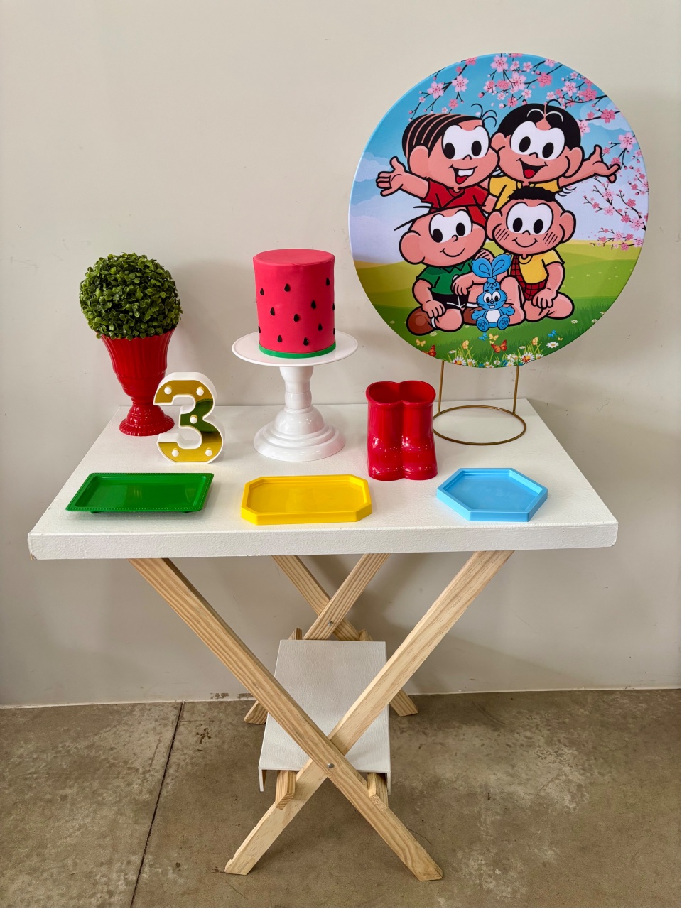 Mini Kit Turma da Mônica - maedecorapegueemonte