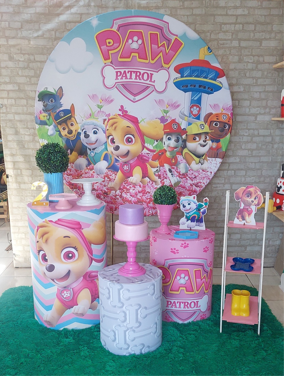 Patrulha Canina Rosa - maedecorapegueemonte