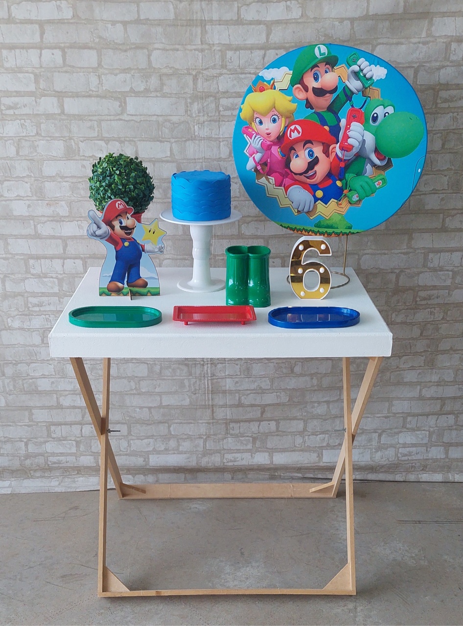 Super Mário Mini Kit - maedecorapegueemonte