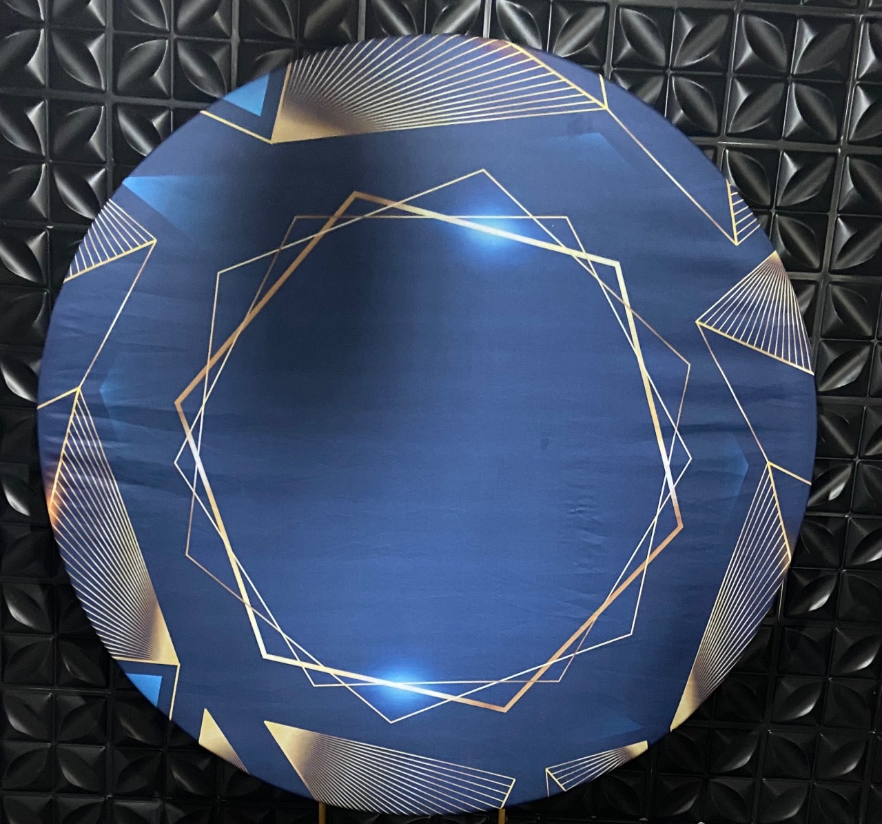 Painel Geométricos Azul - MN Decorações 