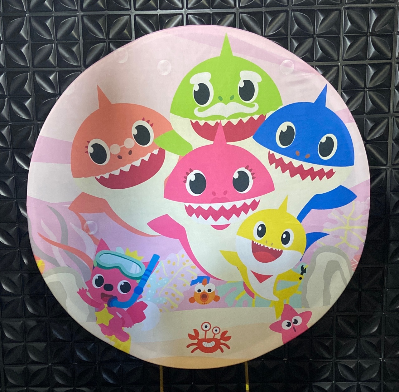 Painel Baby Shark Rosa - MN Decorações 