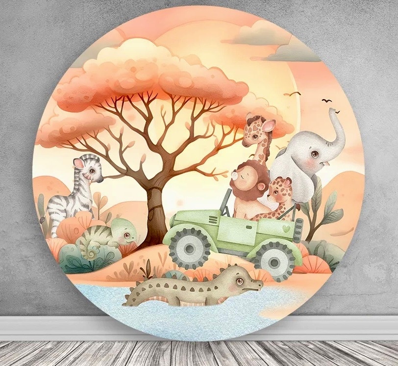 Painel Animais Safari  - MN Decorações 