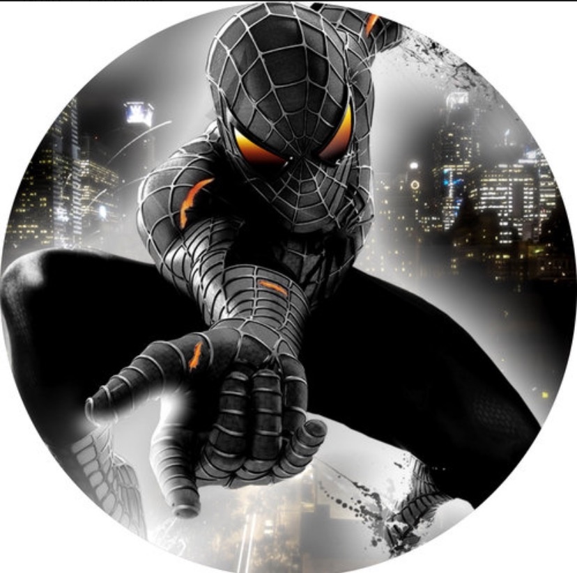 Painel Homem Aranha Preto  - MN Decorações 