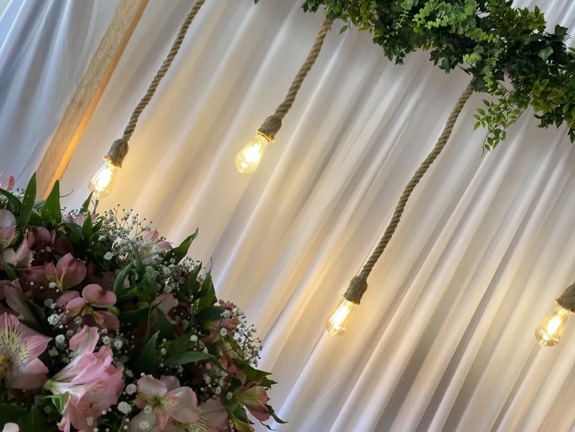 Pendente Corda Com Lâmpada  - MN Decorações 