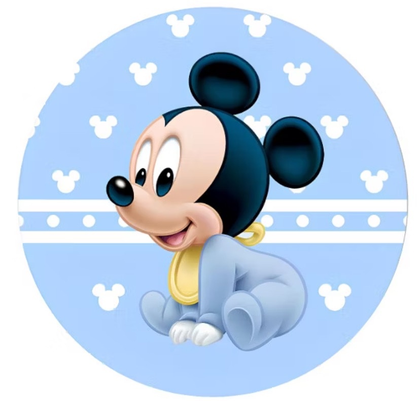 Painel Tecido Mickey Baby - MN Decorações 