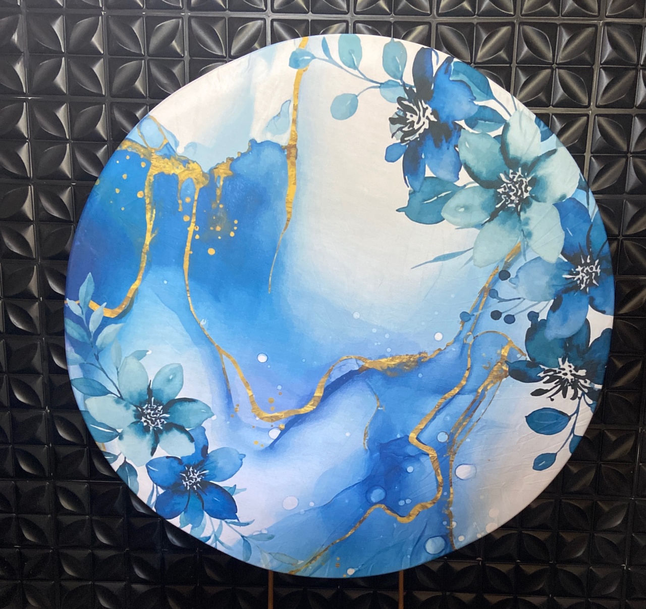 Painel Floral Azul - MN Decorações 