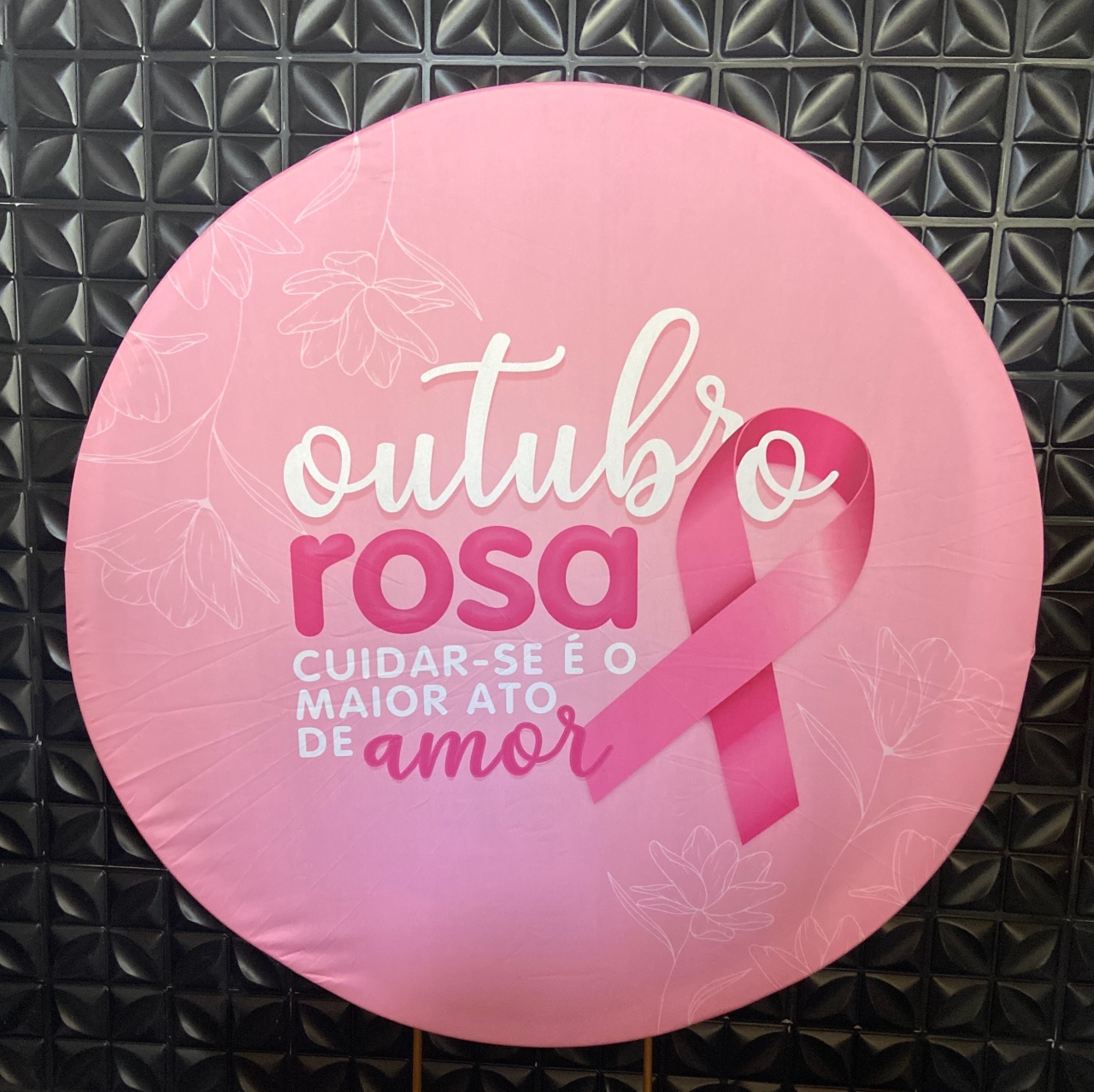 Painel Outubro Rosa  - MN Decorações 