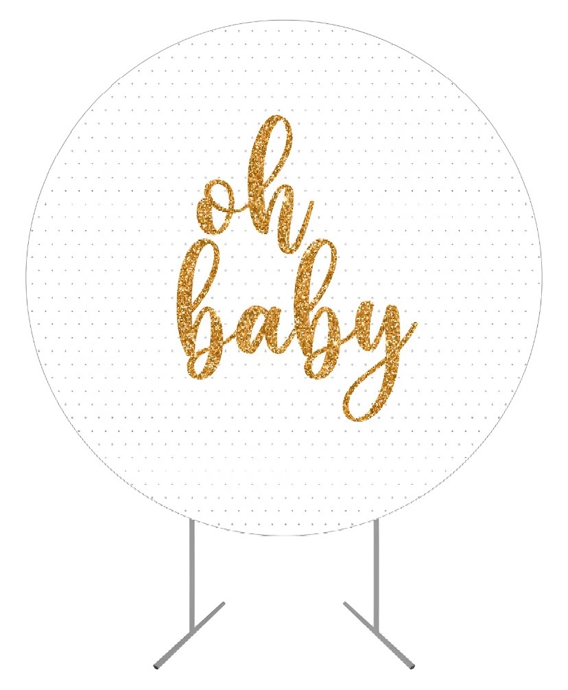 Painel Tecido Oh Baby - MN Decorações 