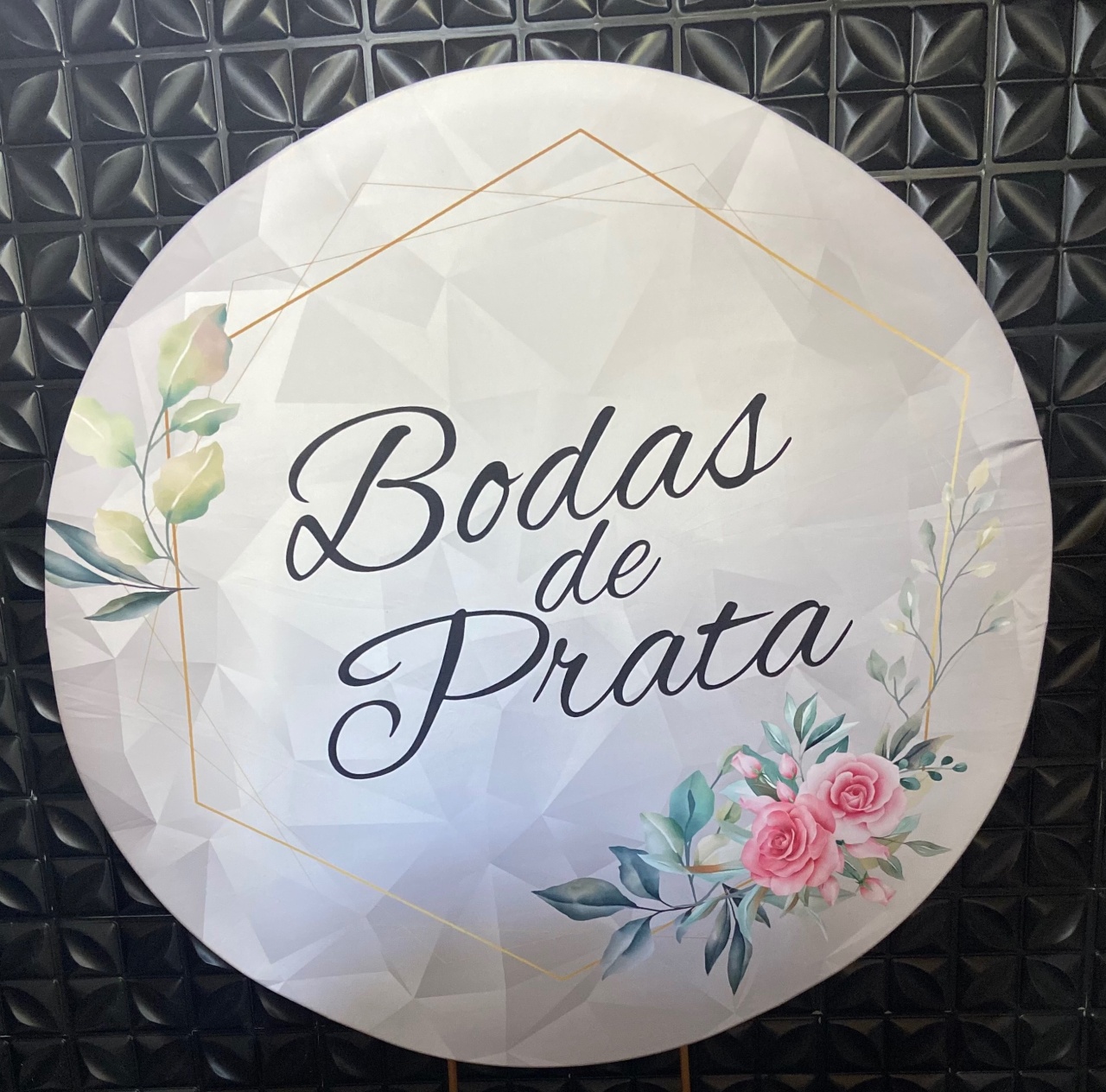 Painel Bodas de Prata - MN Decorações 
