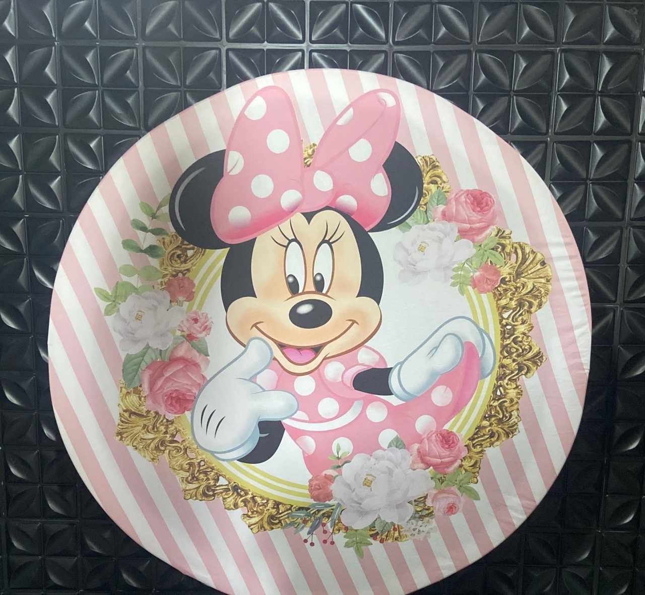 Painel Minnie Rosa - MN Decorações 