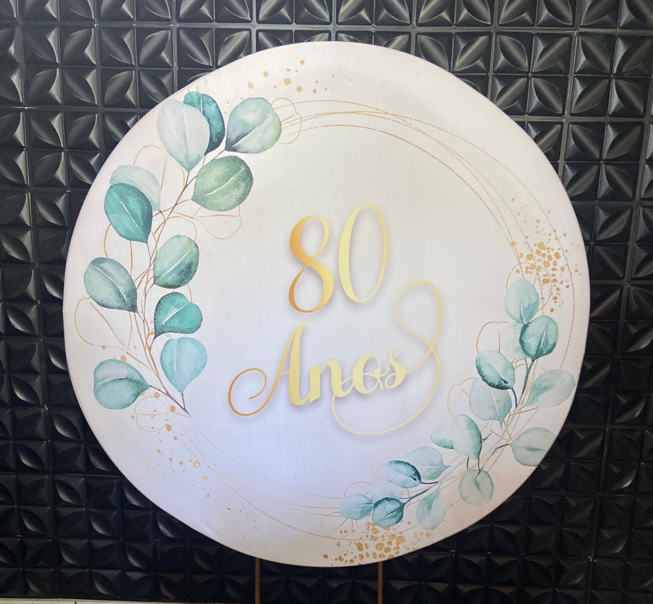 Painel 80 Anos - MN Decorações 
