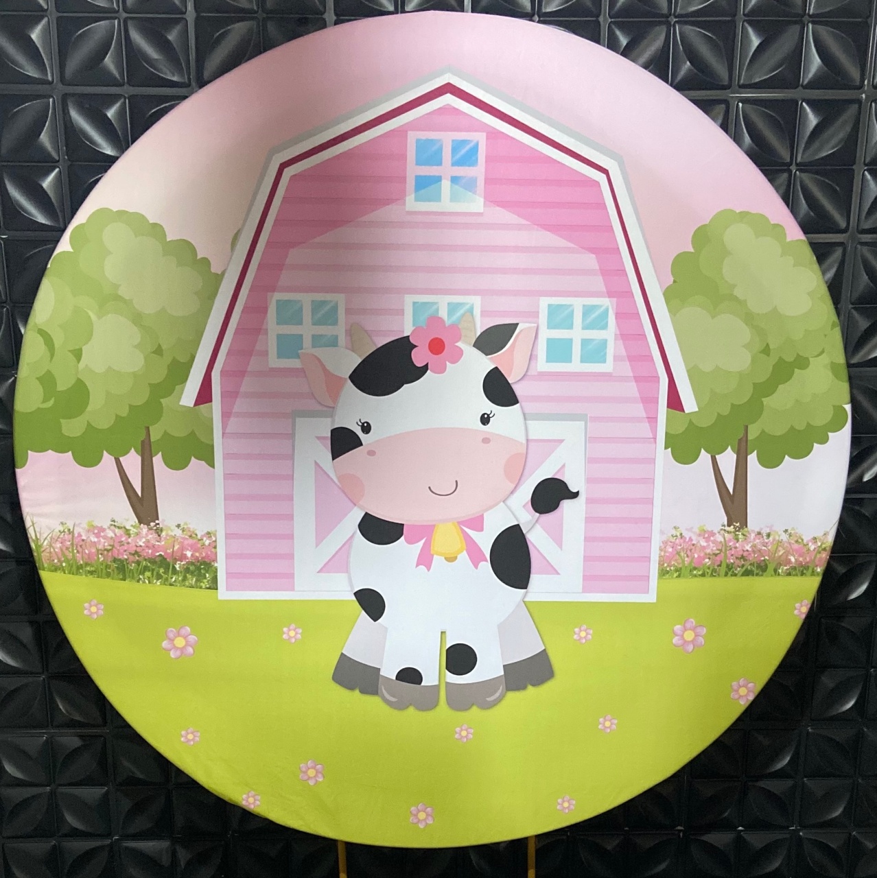 Painel Fazenda Vaca Rosa - MN Decorações 