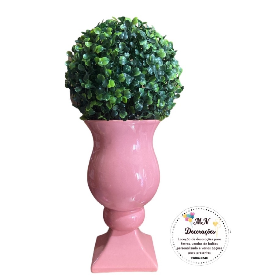 Vaso Cerâmica 20 Cm de Altura Com Buchinho  - MN Decorações 