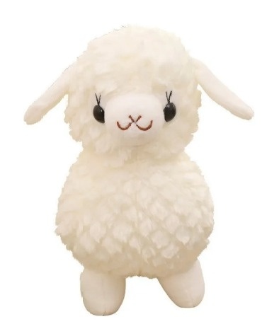 Ovelha de Pelúcia Branca Fofinha 33 Cm Cor Branco - MN Decorações 