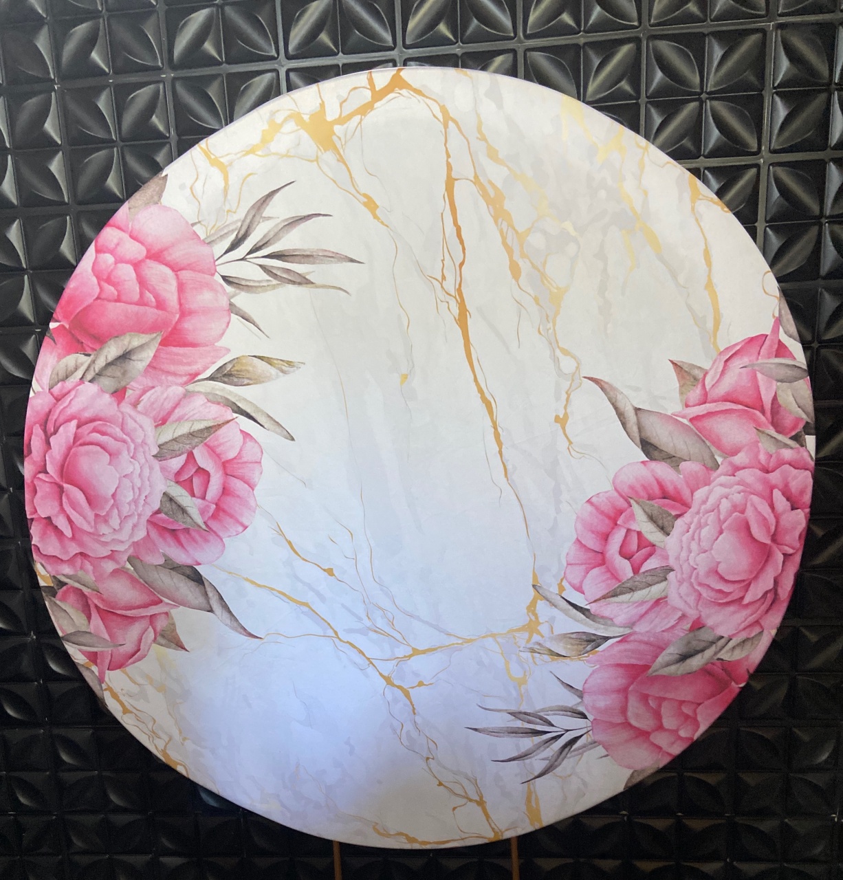Painel Floral Rosa - MN Decorações 