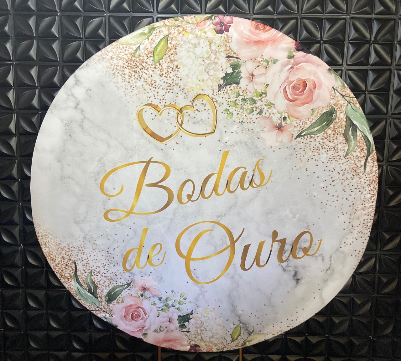 Painel Bodas de Ouro  - MN Decorações 