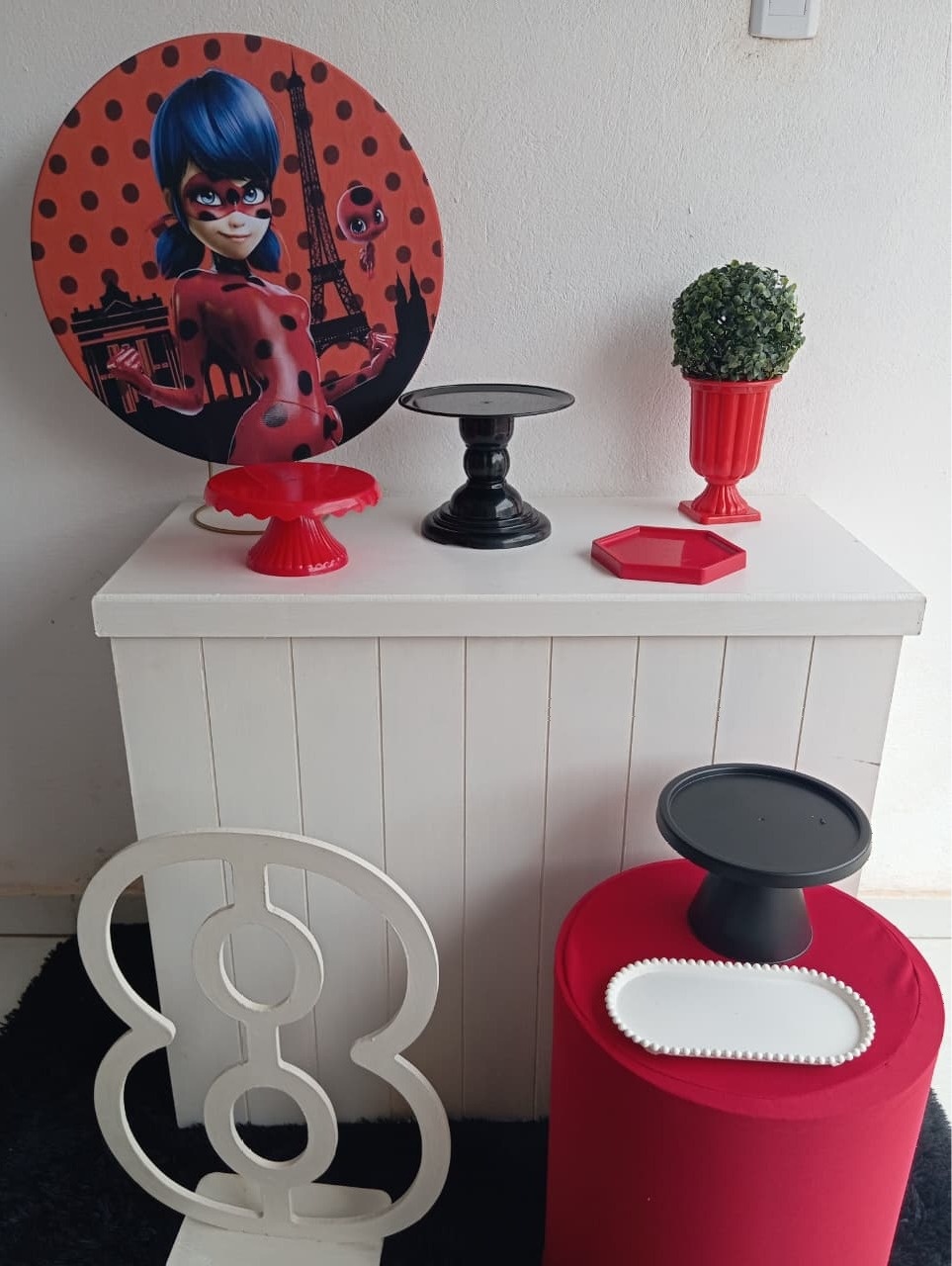 83-Mine Kit Ladybug - Cantinho da Lene , pegue e monte sua festa!