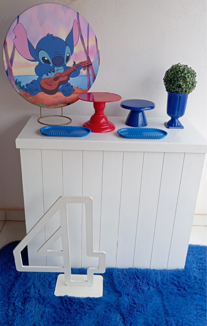 39-Mine Kit Stitch Com Violão  - Cantinho da Lene , pegue e monte sua festa!