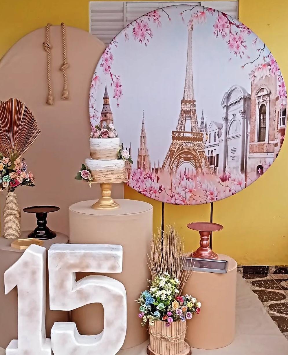 Kit Prata Torre Eifel  - Cantinho da Lene , pegue e monte sua festa!